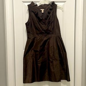 J. Crew brown silk cocktail/bridesmaids dress size 12